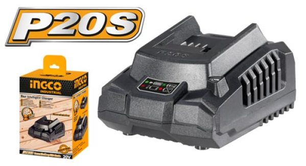 INGCO P20S Series Battery Charger – 20V 2A Power Supply for All Cordless Tools
