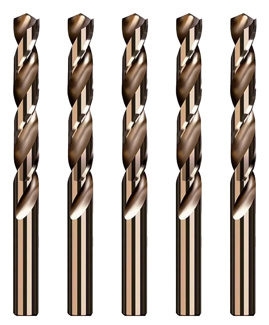 9mm M35 Cobalt HSS Drill Bit Kit (10 Pcs) – Heat-Resistant for Drilling Cast Iron & Tough Alloys