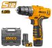 Ingco S12 12V Cordless Drill Kit | Powerful 2-Speed Li-Ion Drill with 2 Batteries & Case