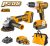 INGCO 20V Twin Power Tool Set – Cordless Drill & 115mm Angle Grinder with Batteries & Charger